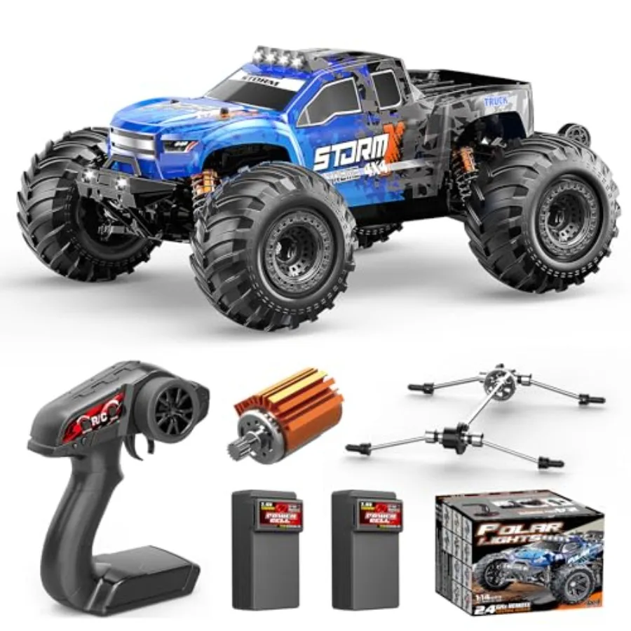 1:14 All Terrain Off-Road RC Truck 4WD Fast Remote Control Car 40KM/H 4X4 Waterproof Monster Truck with 2×1300mAh Batteries Met
1:14 All Terrain Off-Road RC Truck 4WD Fast Remote Control Car 40KM/H 4X4 Waterproof Monster Truck with 2×1300mAh Batteries Met