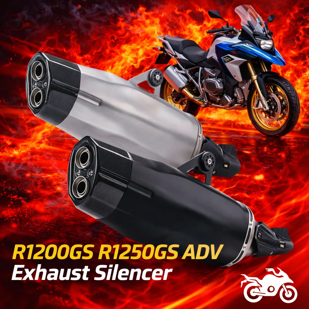 Выхлопная труба для мотоциклов R1200GS R1250GS ADV Adventure с карбоновым наконечником и глушителем DB killer, тип Slip-on
Выхлопная труба для мотоциклов R1200GS R1250GS ADV Adventure с карбоновым наконечником и глушителем DB killer, тип Slip-on