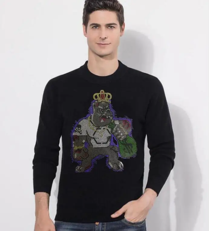 Mens Hip Hop brand men winter drop shipping Rhinestones Pullover long sweater
Mens Hip Hop brand men winter drop shipping Rhinestones Pullover long sweater
