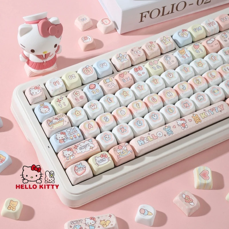 Hello Kitty Keycap Sanrio Anime Cartoon Printing MOA 108 Key Kawaii PBT High-value Decorative Keyboard Cap Holiday Gifts
Hello Kitty Keycap Sanrio Anime Cartoon Printing MOA 108 Key Kawaii PBT High-value Decorative Keyboard Cap Holiday Gifts