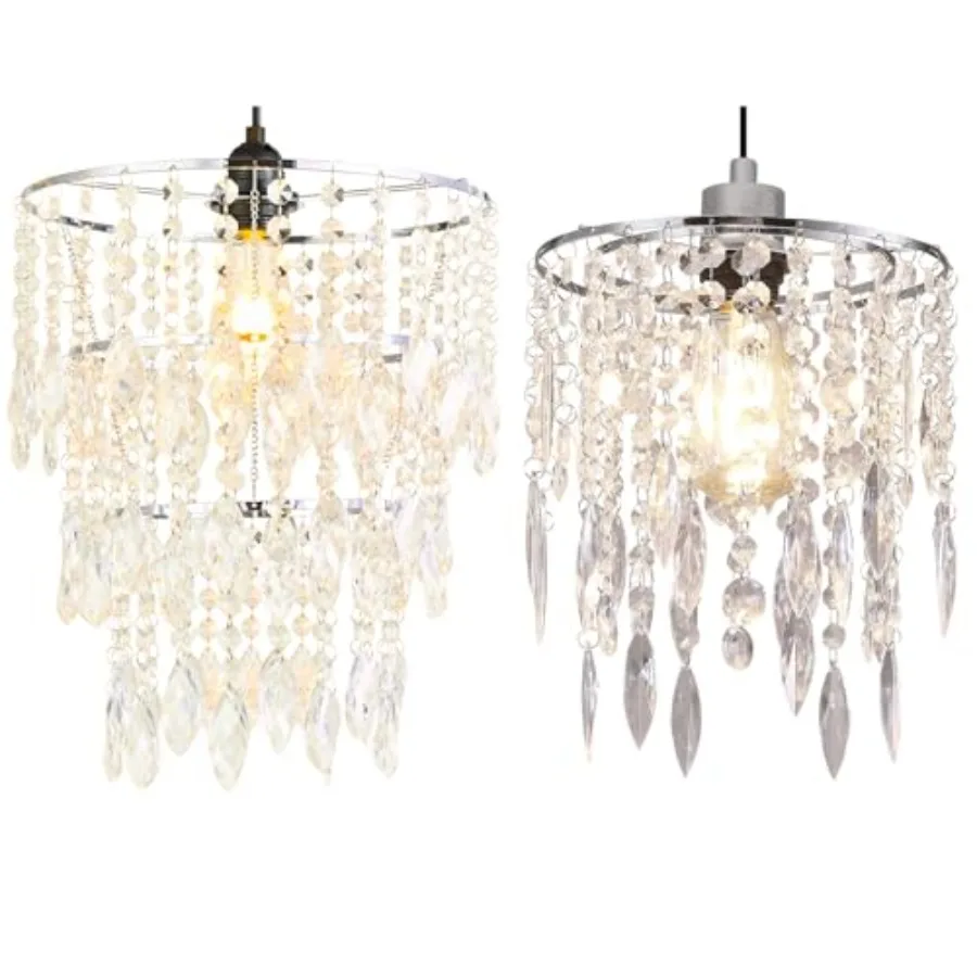 Chandelier Shades Mini Crystal Light Acrylic Beaded Hanging lamp Modern 3-Tiers Pendant Light Sparkling Ceiling Decor Lampshade
Chandelier Shades Mini Crystal Light Acrylic Beaded Hanging lamp Modern 3-Tiers Pendant Light Sparkling Ceiling Decor Lampshade