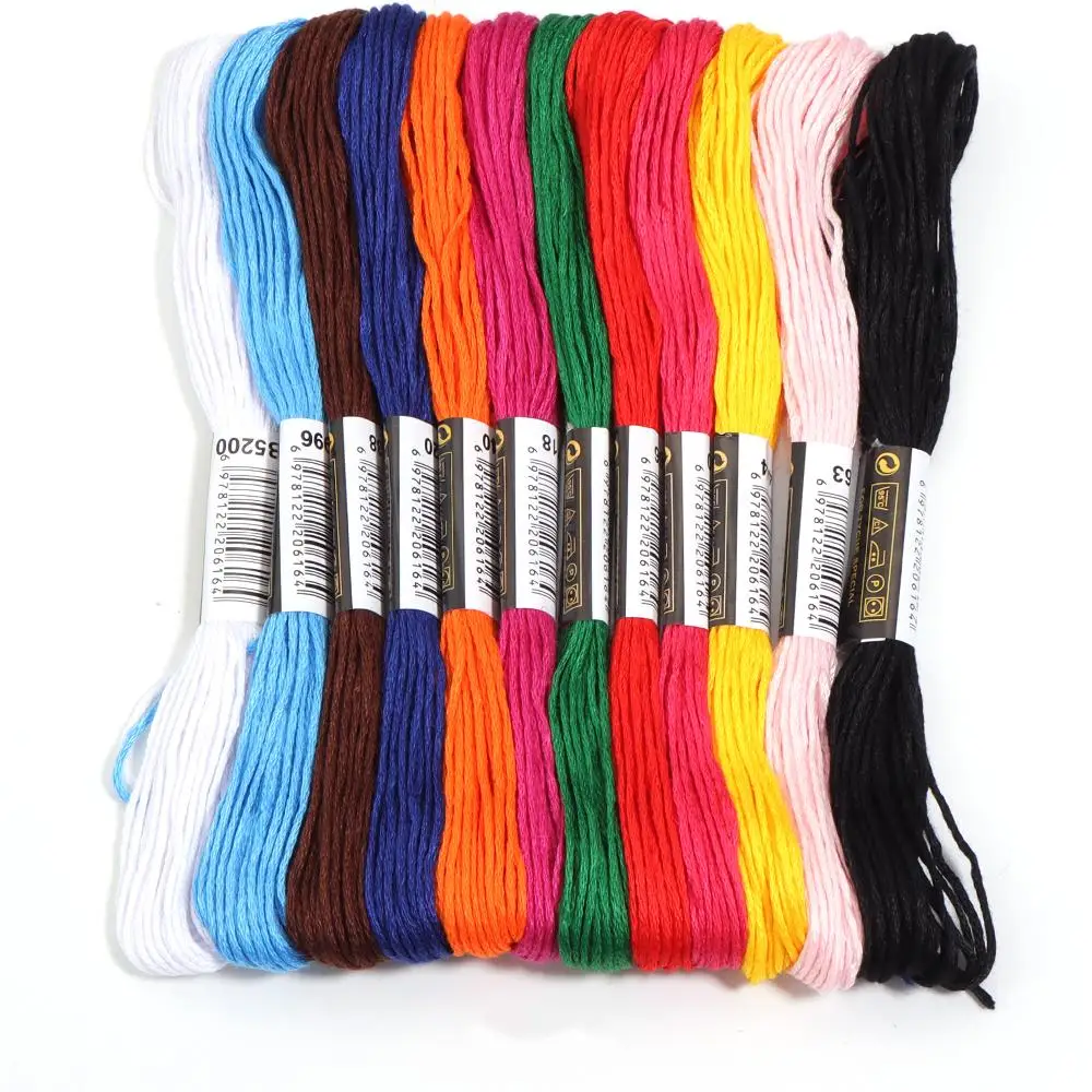 12-447Pcs/Lot 8m Multicolor Polyester Thread Cross Stitch Sewing Skeins Embroidery Thread Floss Kit DIY Sewing Tools Accessories
12-447Pcs/Lot 8m Multicolor Polyester Thread Cross Stitch Sewing Skeins Embroidery Thread Floss Kit DIY Sewing Tools Accessories