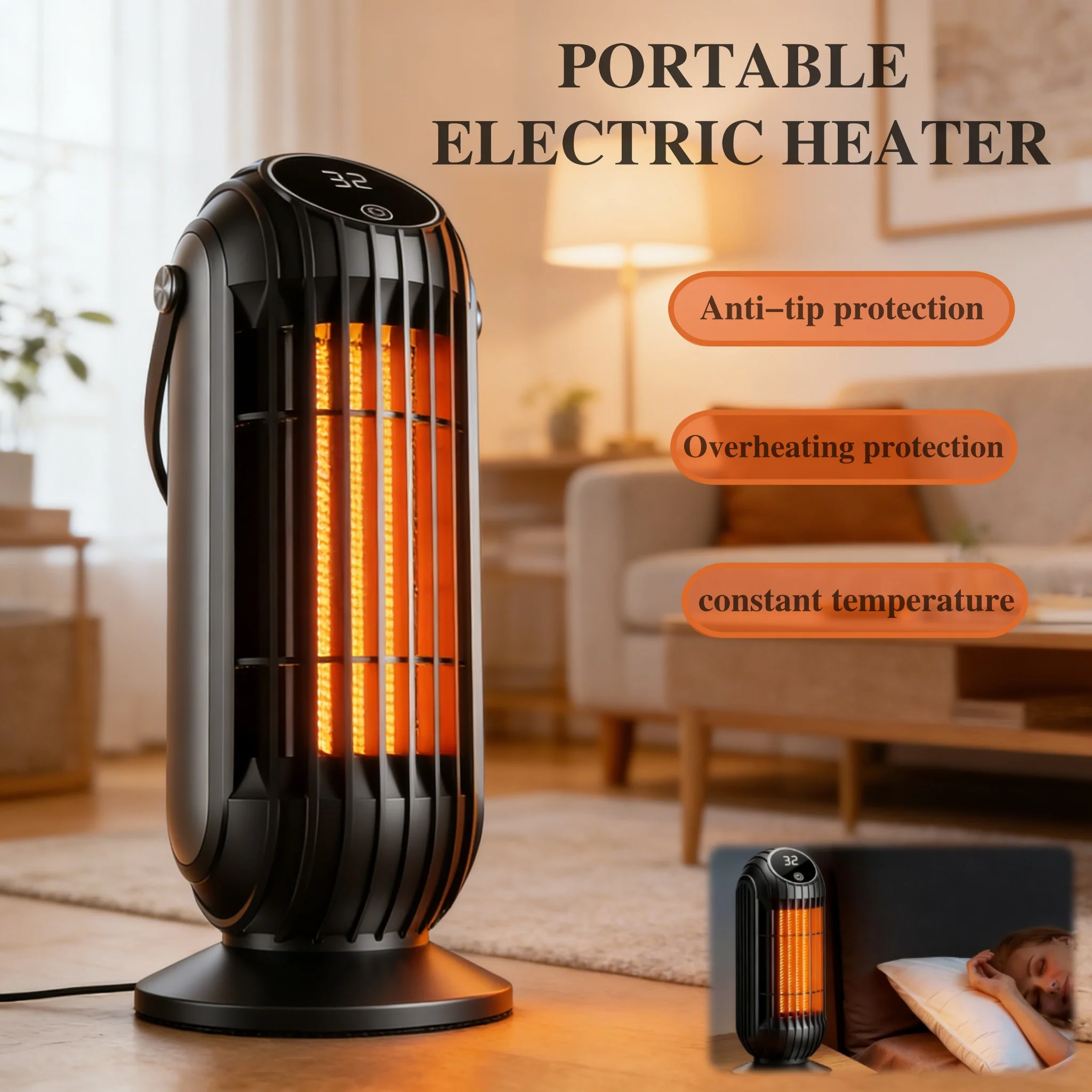 Mini Home Heater Office Student Desktop Portable Heate Fast Heating Indoor Winter Fan Heater Portable Electric Heater
Mini Home Heater Office Student Desktop Portable Heate Fast Heating Indoor Winter Fan Heater Portable Electric Heater
