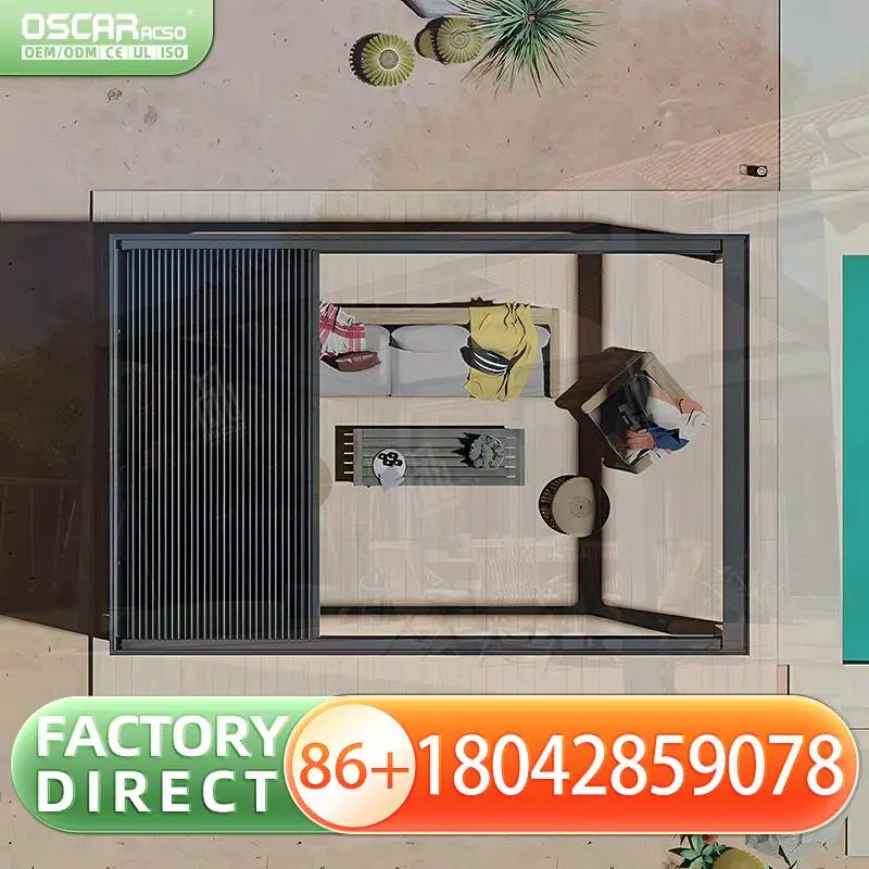 New Design Motorized Adjustable Powder Coated Rainproof Slats Bioclimatic Louvered Aluminum for Building Decks and Gazebos Perg
New Design Motorized Adjustable Powder Coated Rainproof Slats Bioclimatic Louvered Aluminum for Building Decks and Gazebos Perg