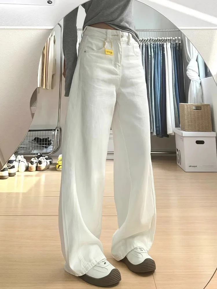 plus Size American Style White Denim Jeans Women Loose High Waist Slim Straight Leg Wide Leg Pants Casual Loose Fit Jeans
plus Size American Style White Denim Jeans Women Loose High Waist Slim Straight Leg Wide Leg Pants Casual Loose Fit Jeans