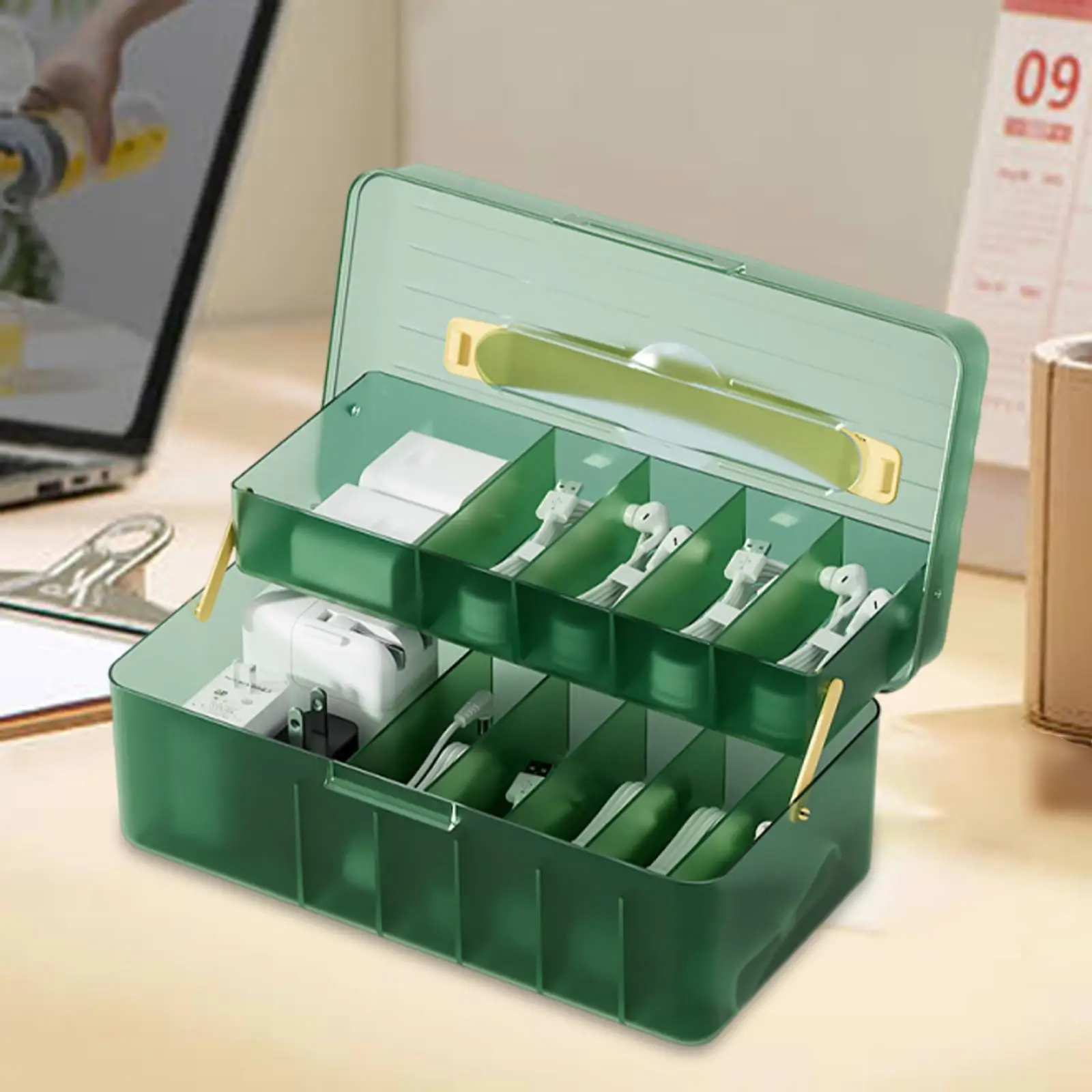 Cable Management Box Compact Size Cable Organizer Labeler for Electric Cables Home Workspace Storage
Cable Management Box Compact Size Cable Organizer Labeler for Electric Cables Home Workspace Storage