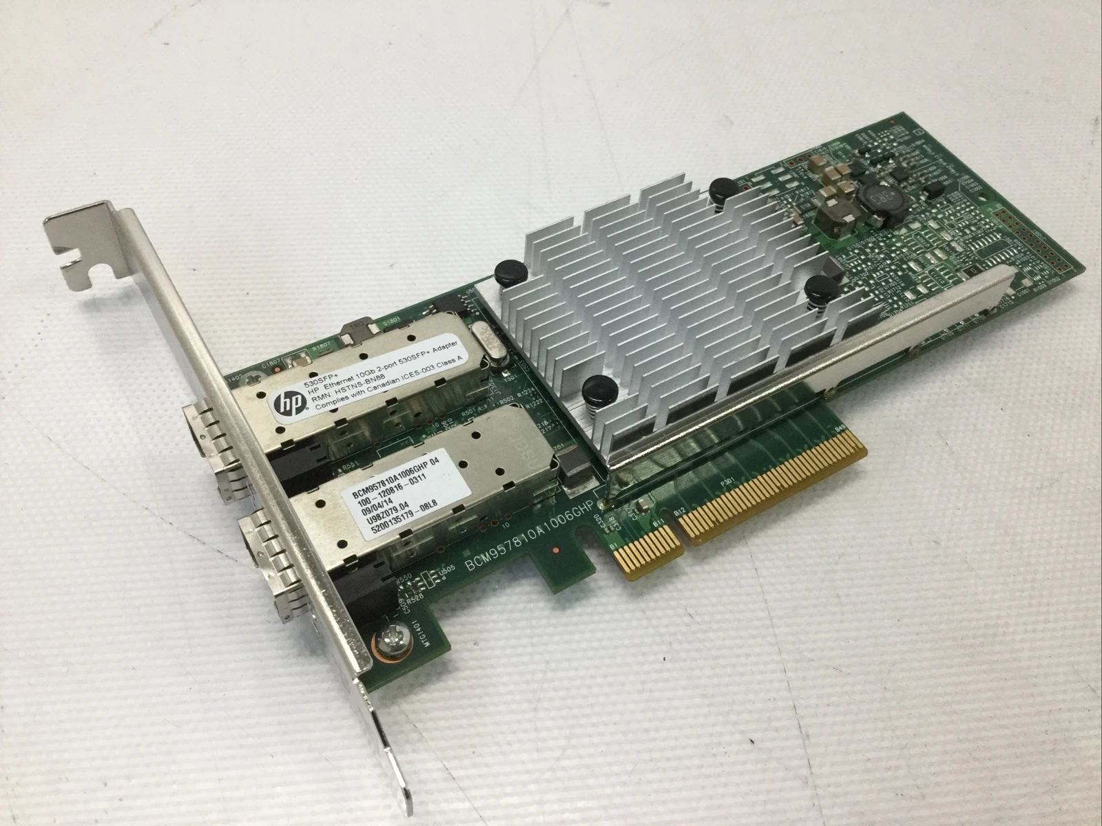 for HP 530SFP Dual Port 10GB SFP+ Ethernet Adapter Card PCIe 656244-001 652503-B21
for HP 530SFP Dual Port 10GB SFP+ Ethernet Adapter Card PCIe 656244-001 652503-B21