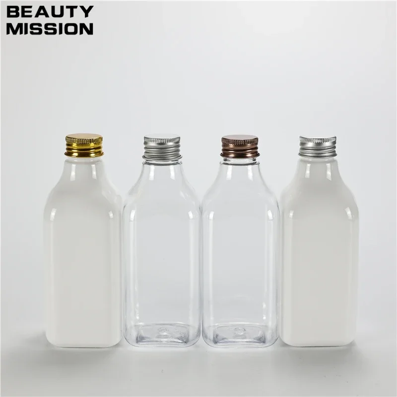 Clear White 250ml x 25 Empty Plastic Bottle With Aluminum Screw Cap Plug Essential Oil Cosmetic Cleansing Oil Packing Container
Clear White 250ml x 25 Empty Plastic Bottle With Aluminum Screw Cap Plug Essential Oil Cosmetic Cleansing Oil Packing Container