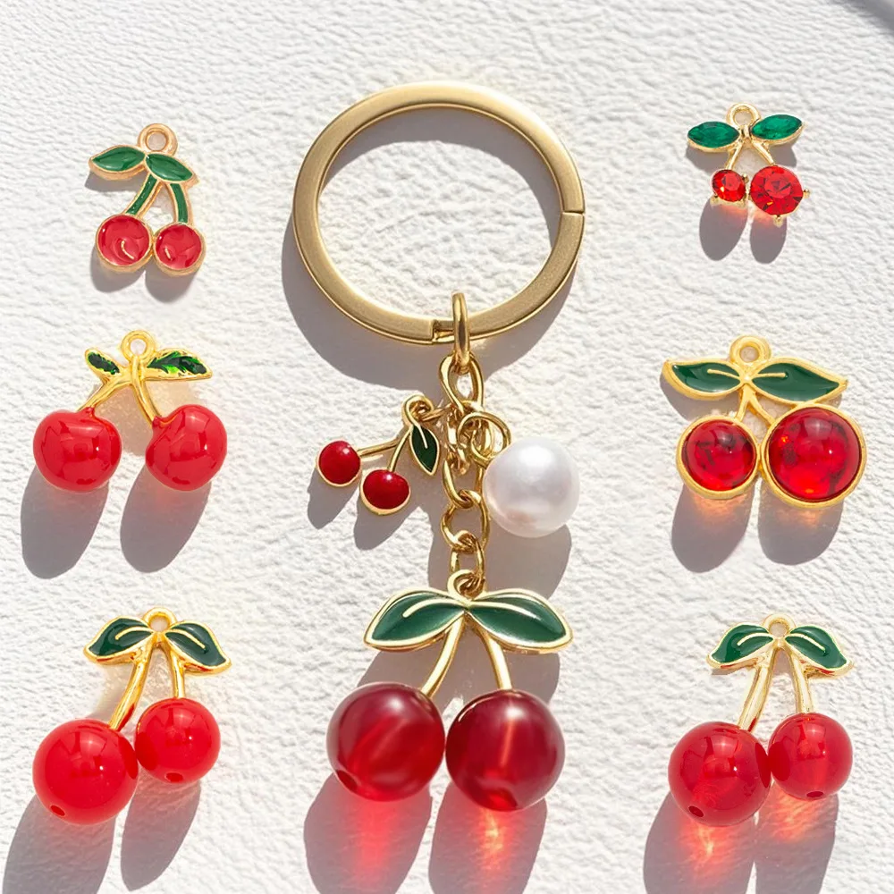 Alloy oil-dripping cherry pendant three-dimensional fruit jewelry accessory necklace diy cherry jewelry accessory
Alloy oil-dripping cherry pendant three-dimensional fruit jewelry accessory necklace diy cherry jewelry accessory