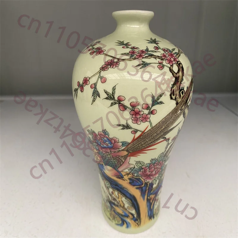 China Old Porcelain Vase, Pastel With Flower and phoenix patterns and poetry prunus vase
China Old Porcelain Vase, Pastel With Flower and phoenix patterns and poetry prunus vase