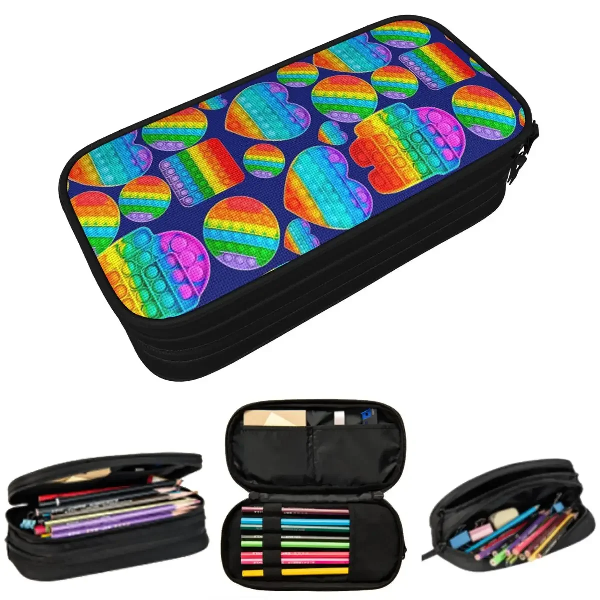 Popit Anti-Stress System Pencil Cases Large Capacity Pen Bags Pen Box Pencil Pouch For Boys Girls Students Stationery School
Popit Anti-Stress System Pencil Cases Large Capacity Pen Bags Pen Box Pencil Pouch For Boys Girls Students Stationery School