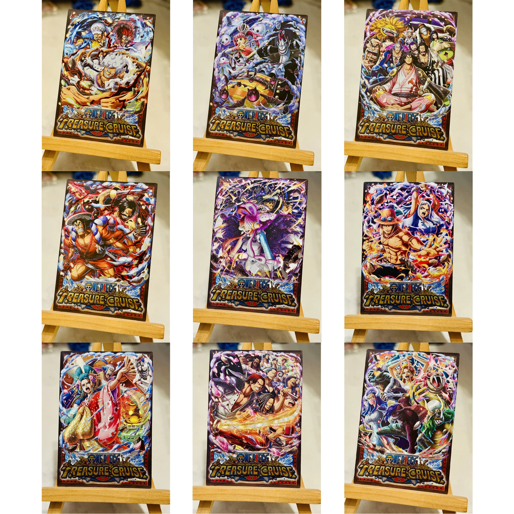 9Pcs/set ONE PIECE Luffy Uta Perona Ace Shanks Texture Flash Card Diy Self Made OPCG Classic Game Anime Collection Card Gift Toy
9Pcs/set ONE PIECE Luffy Uta Perona Ace Shanks Texture Flash Card Diy Self Made OPCG Classic Game Anime Collection Card Gift Toy