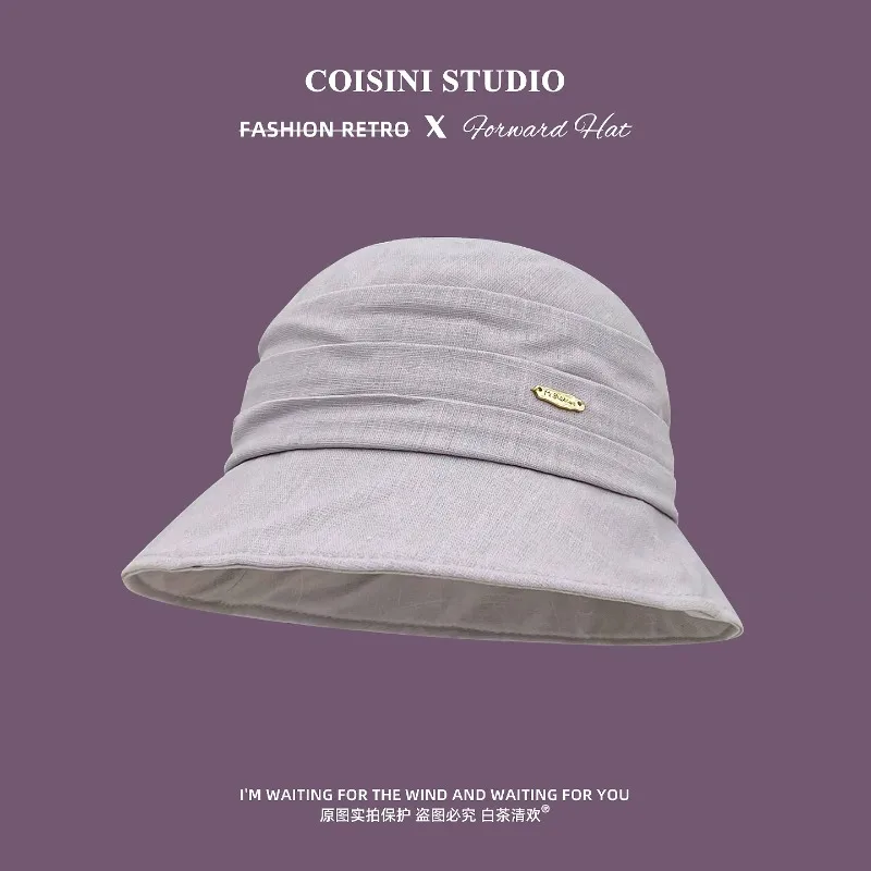 Retro Pleated Design High-quality Breathable Bucket Hats for Women Summer Travel Sun Protection Versatile Literary Basin Cap
Retro Pleated Design High-quality Breathable Bucket Hats for Women Summer Travel Sun Protection Versatile Literary Basin Cap