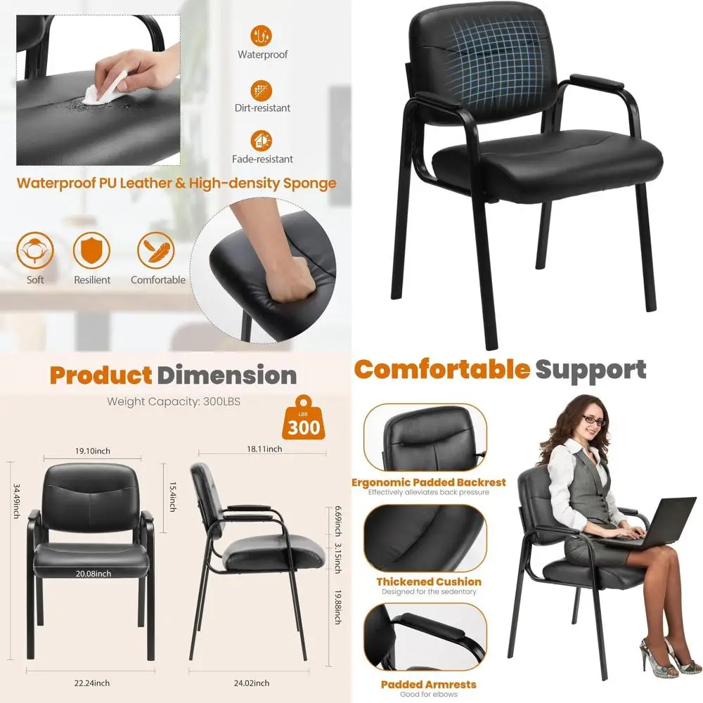 Plush Leather Waiting Chairs with Padded Arms for Comfortable Office and Conference Spaces
Plush Leather Waiting Chairs with Padded Arms for Comfortable Office and Conference Spaces