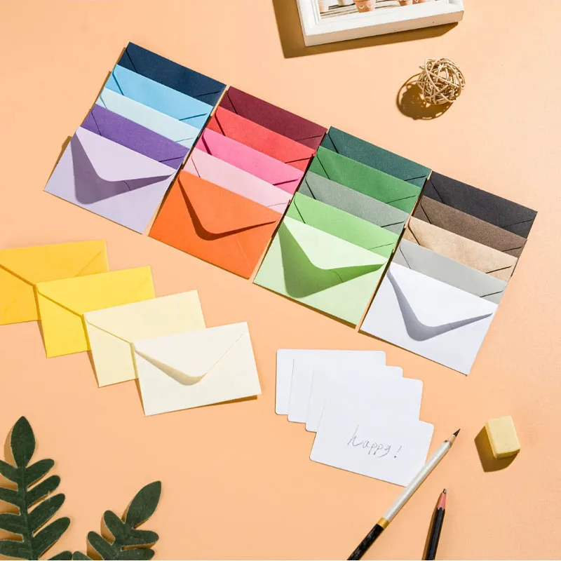 50pcs/lot 10.2*7cm Envelope Wedding Invitation 120g Paper Greeting Card Envelope Suit Business Supplies Gratitude Postcards
50pcs/lot 10.2*7cm Envelope Wedding Invitation 120g Paper Greeting Card Envelope Suit Business Supplies Gratitude Postcards