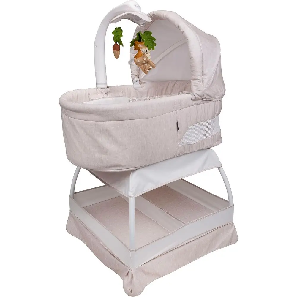 Calm Infant Bassinet with Cry Sensor, Electric Mobile, Toys, Music, Nightlights, Vibration (Wheat)
Calm Infant Bassinet with Cry Sensor, Electric Mobile, Toys, Music, Nightlights, Vibration (Wheat)