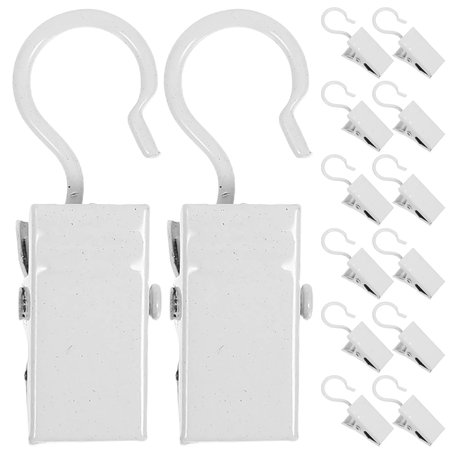50Pcs Window Curtain Hook Clips Metal Curtain Hanging Hooks Sturdy Moisture Resistant Easy to Attach Drapery Clips
50Pcs Window Curtain Hook Clips Metal Curtain Hanging Hooks Sturdy Moisture Resistant Easy to Attach Drapery Clips