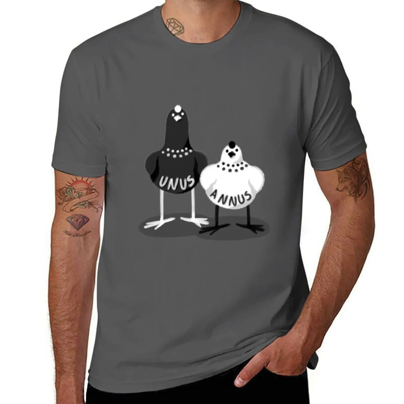 Unus and Annus Chickens T-Shirt Functional Casual Short Sleeve Tee
Unus and Annus Chickens T-Shirt Functional Casual Short Sleeve Tee