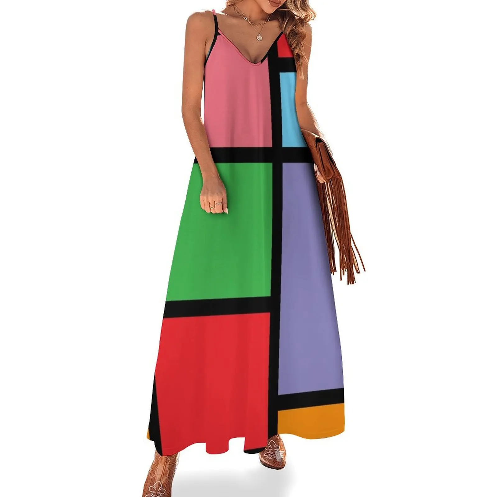 Jem - Pizzazz Color Block Sleeveless Long Dress Women's summer skirt party dresses women Prom gown Dress
Jem - Pizzazz Color Block Sleeveless Long Dress Women's summer skirt party dresses women Prom gown Dress