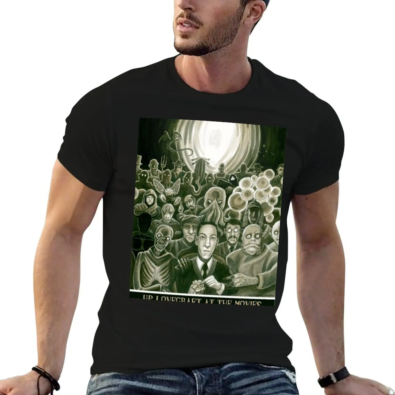 HP Lovecraft At The Movies T-Shirt mens graphic t shirts cotton t shirt man man t shirt summer T-Shirt
HP Lovecraft At The Movies T-Shirt mens graphic t shirts cotton t shirt man man t shirt summer T-Shirt
