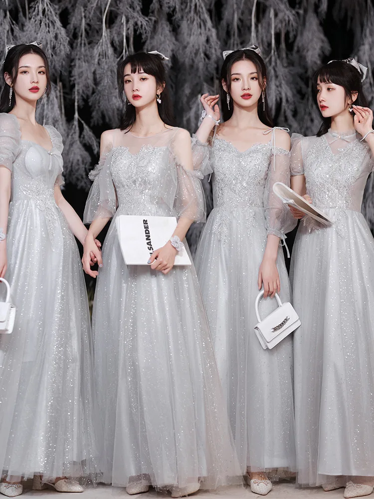 Платье подружки невесты, вечернее платье для сестры, свадебное платье с поясом, плиссированная длинная юбка со средней талией
Платье подружки невесты, вечернее платье для сестры, свадебное платье с поясом, плиссированная длинная юбка со средней талией