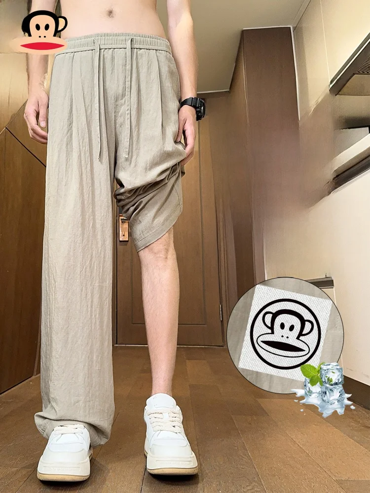 Льняные брюки PaulFrank из ледяного шелка, повседневные мужские летние тонкие прямые свободные спортивные брюки, молодежные активные свободные брюки свободного кроя, длинные брюки
Льняные брюки PaulFrank из ледяного шелка, повседневные мужские летние тонкие прямые свободные спортивные брюки, молодежные активные свободные брюки свободного кроя, длинные брюки