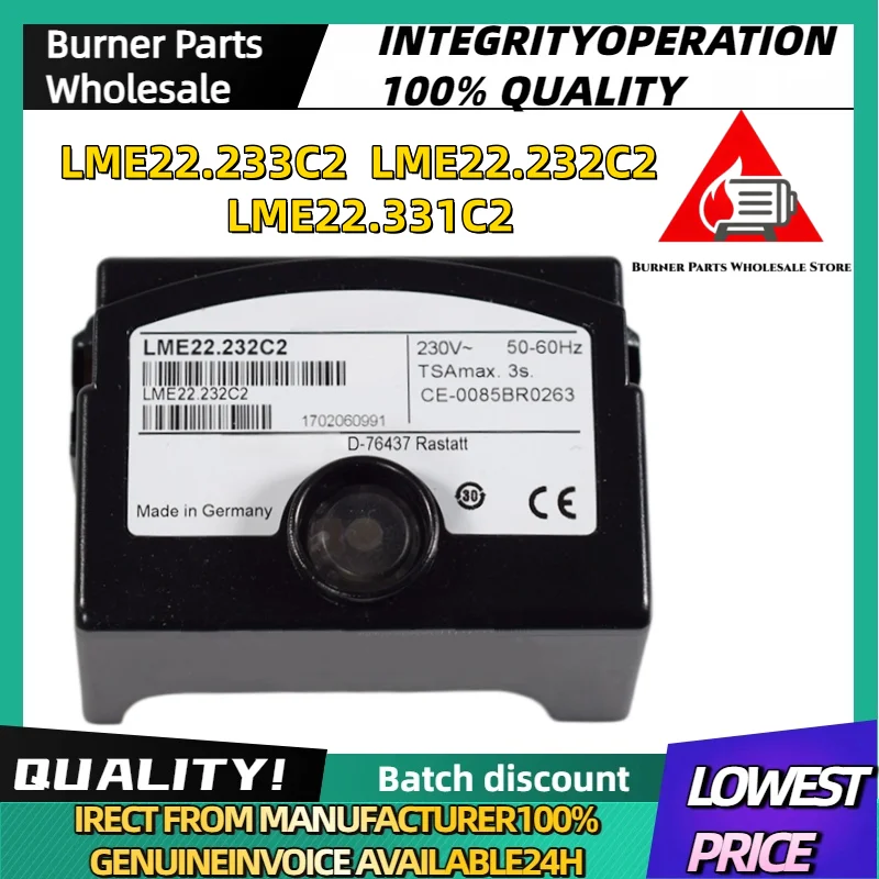 New Original LME21.430C2 LME21.330C2 LME21.230C2 LME21.130C2 LME11.330C2 LME22.232C2 LME22.331C Burner Sequence Controller Indus
New Original LME21.430C2 LME21.330C2 LME21.230C2 LME21.130C2 LME11.330C2 LME22.232C2 LME22.331C Burner Sequence Controller Indus