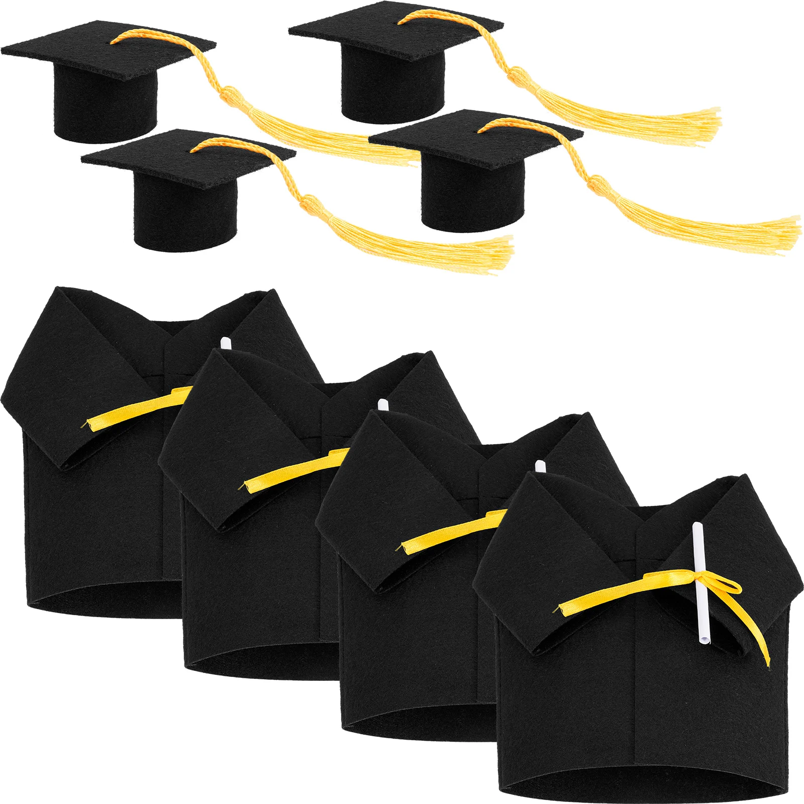 4 Sets Graduation Cap Decorations Party Bottle Topper Beverage Stoppers Mini Hat Glass Plug Black Classic Reusable
4 Sets Graduation Cap Decorations Party Bottle Topper Beverage Stoppers Mini Hat Glass Plug Black Classic Reusable