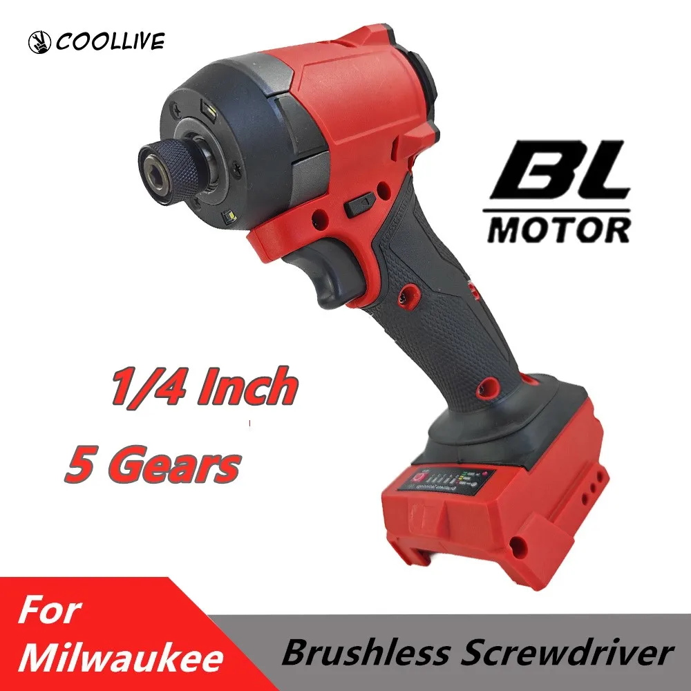 For Milwaukee 18V Battery Cordless Electric Screwdriver 1/4 Inch Hex High Torque Brushless Impact Drill Repair Power Tools
For Milwaukee 18V Battery Cordless Electric Screwdriver 1/4 Inch Hex High Torque Brushless Impact Drill Repair Power Tools