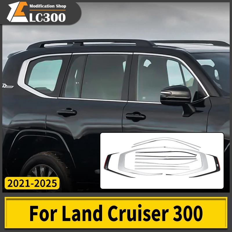 Для 2022 2021 Toyota Land Cruiser 300, автомобильное боковое окно, хромированная Декоративная полоса LC300, аксессуары для модификации экстерьера, комплект кузова тойота ленд крузер 300
Для 2022 2021 Toyota Land Cruiser 300, автомобильное боковое окно, хромированная Декоративная полоса LC300, аксессуары для модификации экстерьера, комплект кузова тойота ленд крузер 300