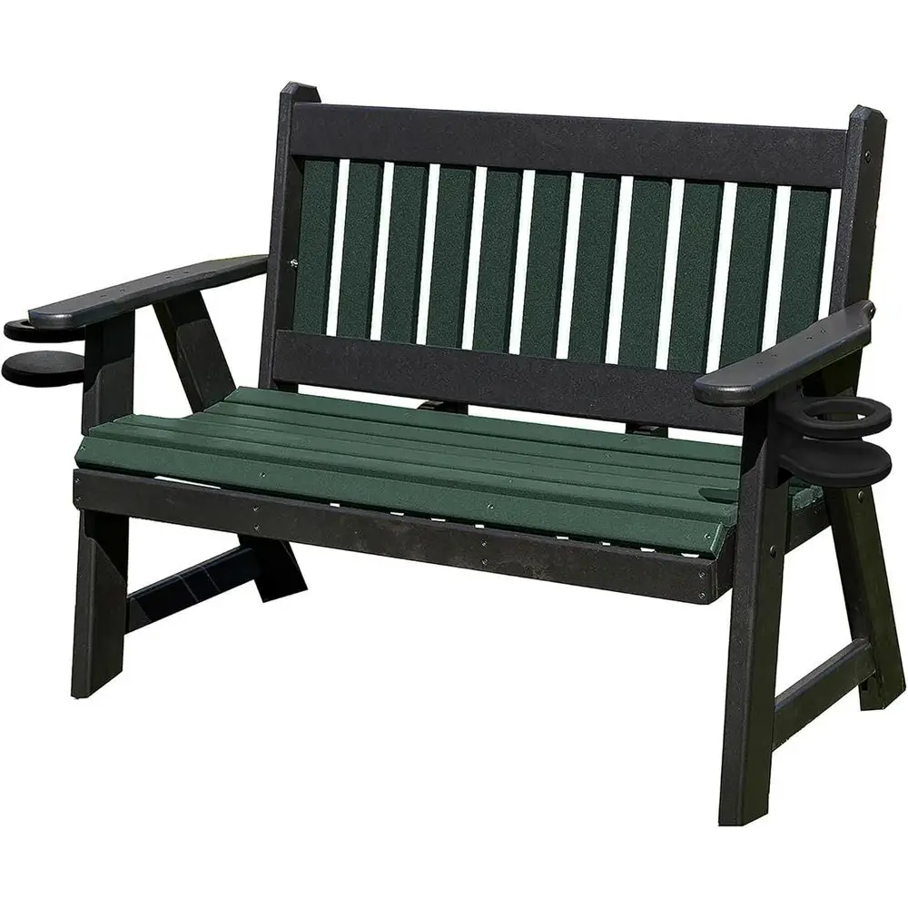 3-Person 5-Foot Recycled Plastic Bench with Cupholders, Made in USA, Suitable for Outdoor Use, Supports Up to 800 lbs
3-Person 5-Foot Recycled Plastic Bench with Cupholders, Made in USA, Suitable for Outdoor Use, Supports Up to 800 lbs