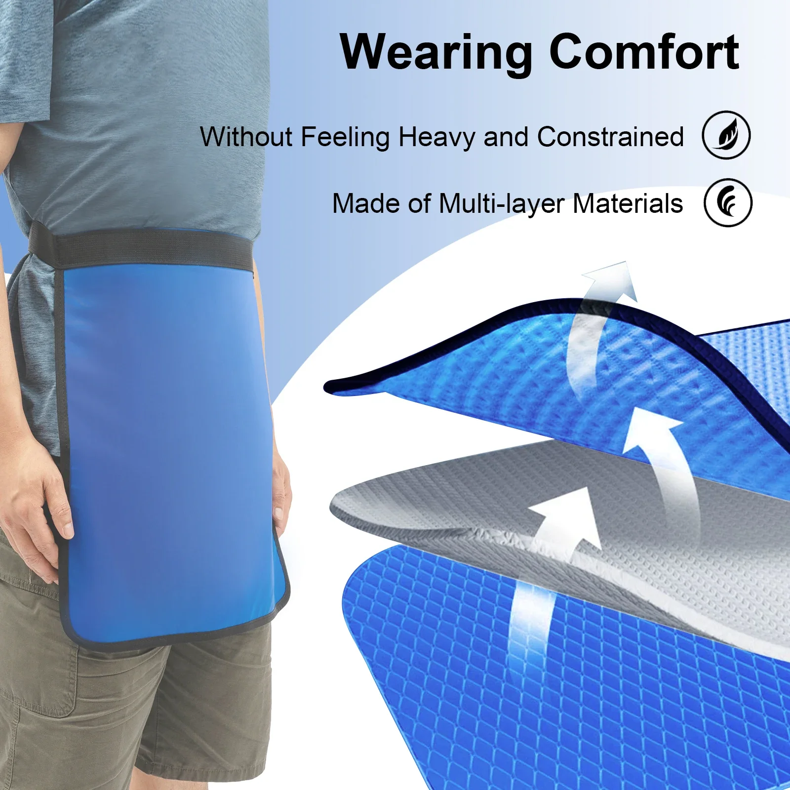 Lead Half Apron 45x45 cm 0.5 mm Lead Equivalent X-Ray Protective Half Apron Radiation Shield for Medical Laboratories &Hospitals
Lead Half Apron 45x45 cm 0.5 mm Lead Equivalent X-Ray Protective Half Apron Radiation Shield for Medical Laboratories &Hospitals