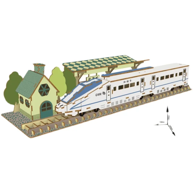 3D wooden puzzle building model wood toy train CRH China Railway High-speed rail station kid Christmas present birthday gift 1pc
3D wooden puzzle building model wood toy train CRH China Railway High-speed rail station kid Christmas present birthday gift 1pc