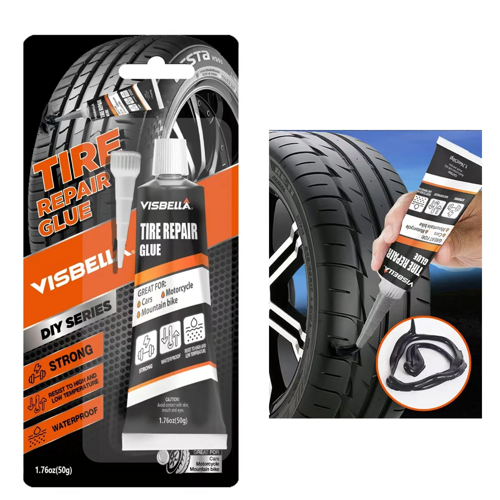 50ml Waterproof High Temperature Resistant Tyre Repair Liquid Black Strong Rubber Glues Adhesive Glue Car Repairs Tools
50ml Waterproof High Temperature Resistant Tyre Repair Liquid Black Strong Rubber Glues Adhesive Glue Car Repairs Tools