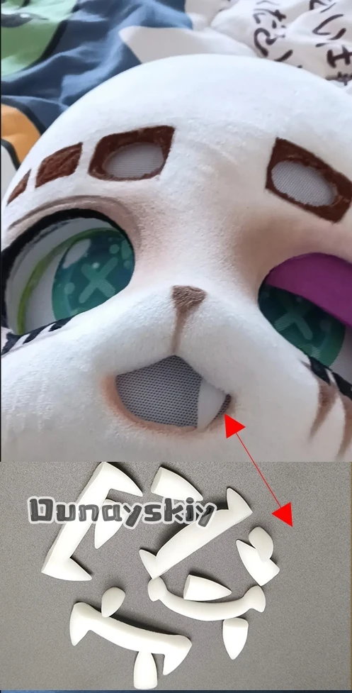 Furry 3D Printing Kemono Fursuit Fake Teeth Cosplay Costumes Accessories 2pcs/4pcs 3D Printing Werewolf Fangs Fursuit DIY Props
Furry 3D Printing Kemono Fursuit Fake Teeth Cosplay Costumes Accessories 2pcs/4pcs 3D Printing Werewolf Fangs Fursuit DIY Props