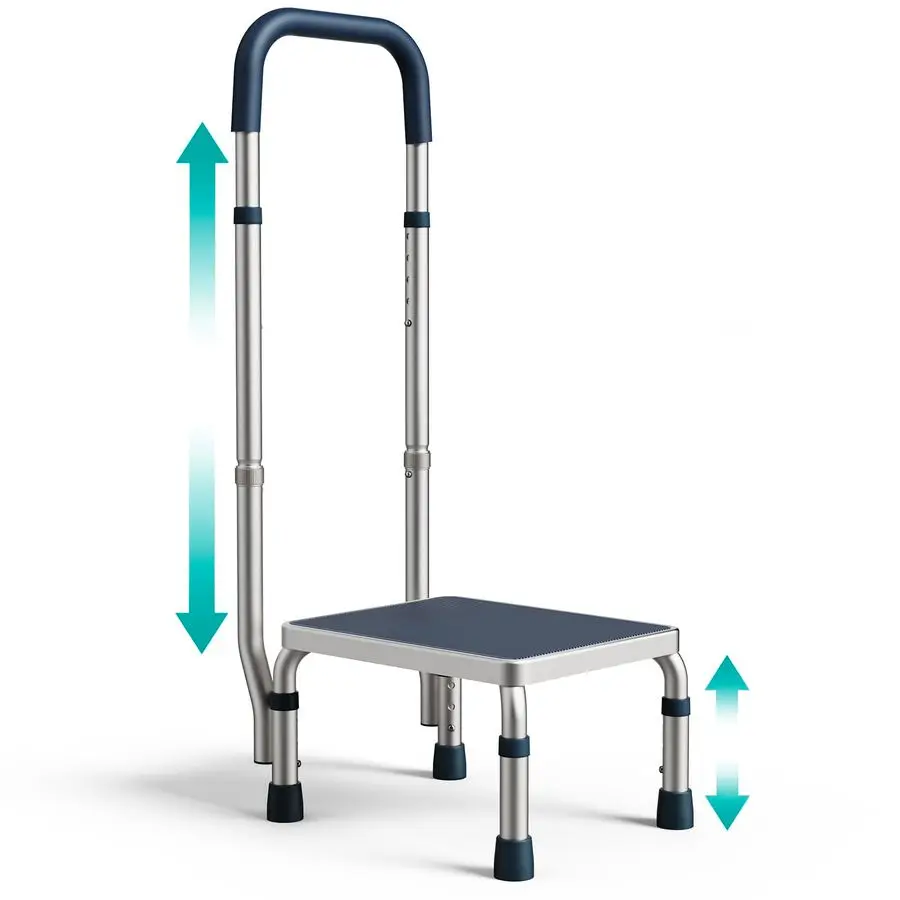 Регулируемая подставка-ступенька с ручкой для пожилых людей, грузоподъемность 136 кг, прикроватная подставка для высоких кроватей, регулируемая по высоте платформа
Регулируемая подставка-ступенька с ручкой для пожилых людей, грузоподъемность 136 кг, прикроватная подставка для высоких кроватей, регулируемая по высоте платформа