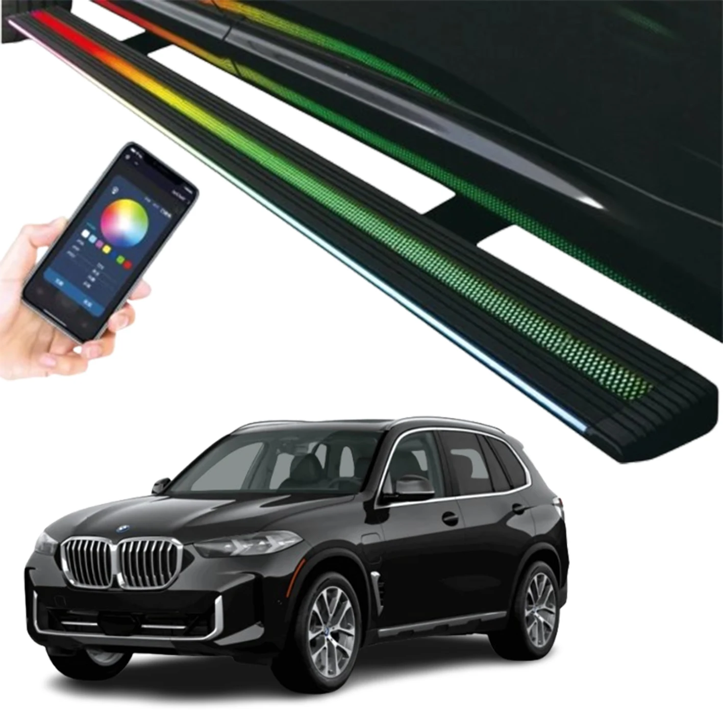 For High Quality Electrical Automatic Retractable Foot Running Board Power Side Steps for BMW X5 with Led Light
For High Quality Electrical Automatic Retractable Foot Running Board Power Side Steps for BMW X5 with Led Light