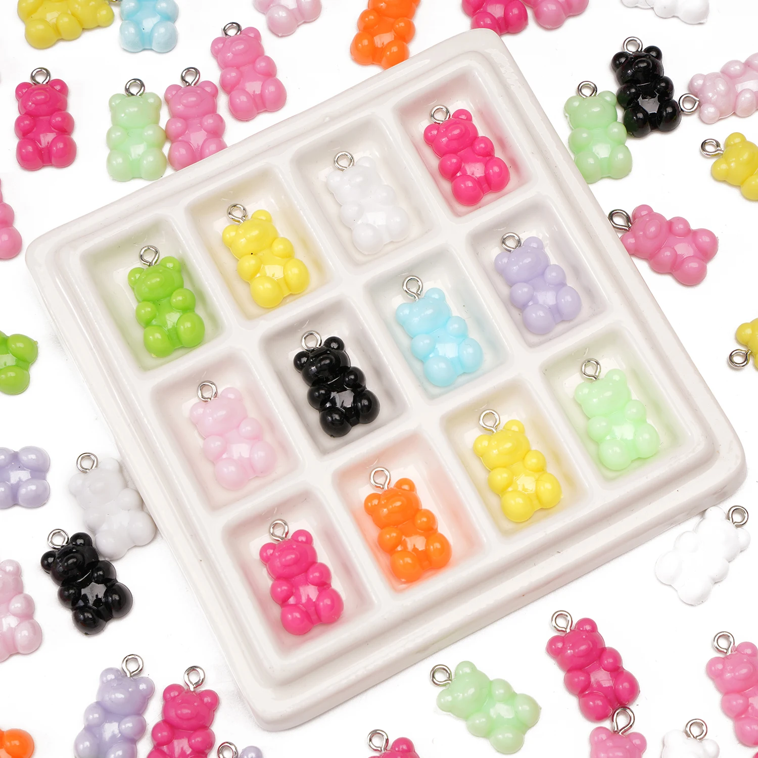 New 5/10Pcs 11x21mm Cute Mini Bear Acrylic Pendant Colorful Solid Earring Charms For Jewelry Making DIY Handmade Accessories
New 5/10Pcs 11x21mm Cute Mini Bear Acrylic Pendant Colorful Solid Earring Charms For Jewelry Making DIY Handmade Accessories