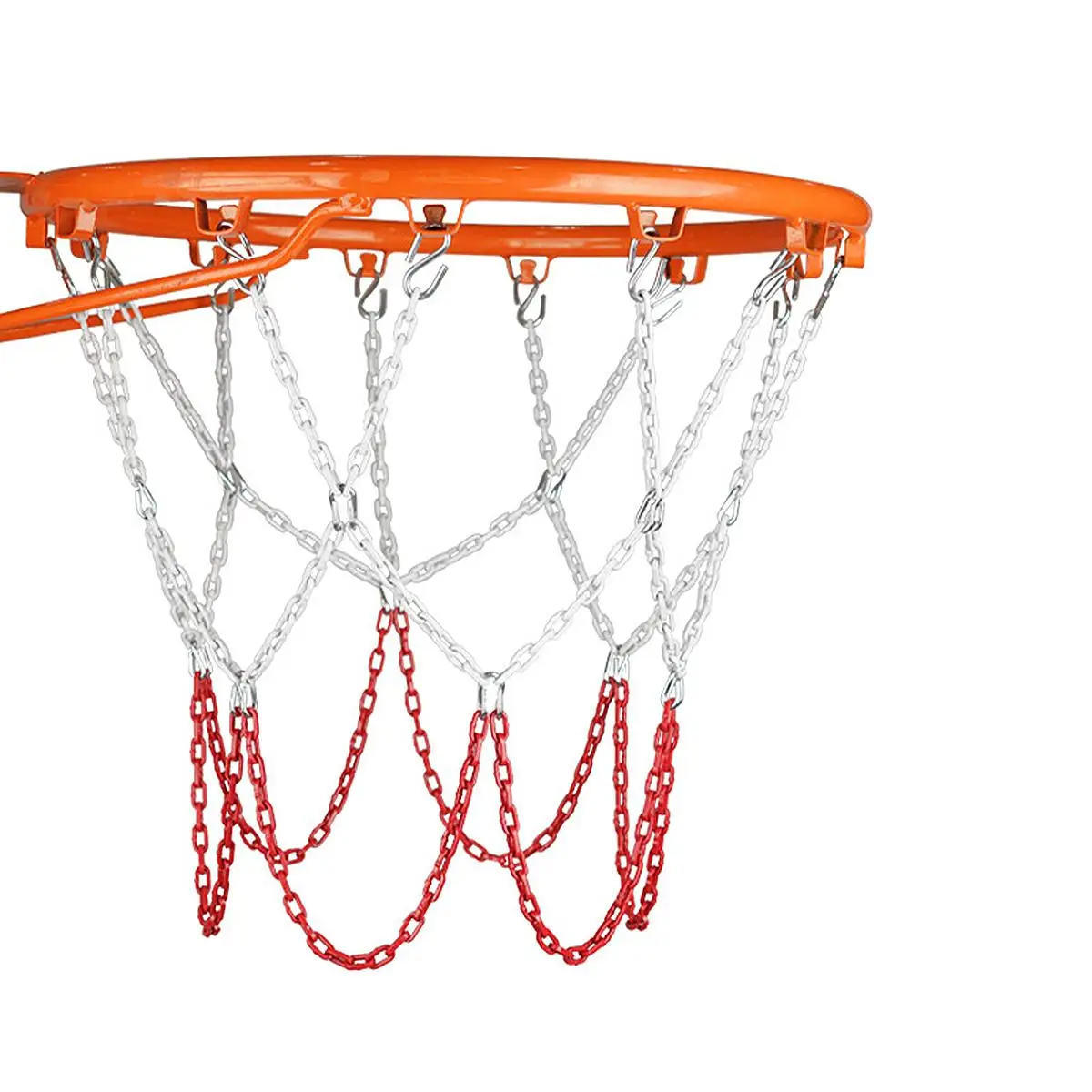 Metal Basketball Net Galvanized 12 Buckles Outdoor Goal Manganese Steel Chain Heavy Duty Zinc Plated Weather Resistant Durable
Metal Basketball Net Galvanized 12 Buckles Outdoor Goal Manganese Steel Chain Heavy Duty Zinc Plated Weather Resistant Durable