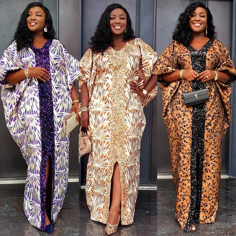 Customized African Dresses for Women Muslim Fashion Sequin Kaftan Abayas Robe Dashiki Traditional Africa Clothes Ankara Evening
Customized African Dresses for Women Muslim Fashion Sequin Kaftan Abayas Robe Dashiki Traditional Africa Clothes Ankara Evening