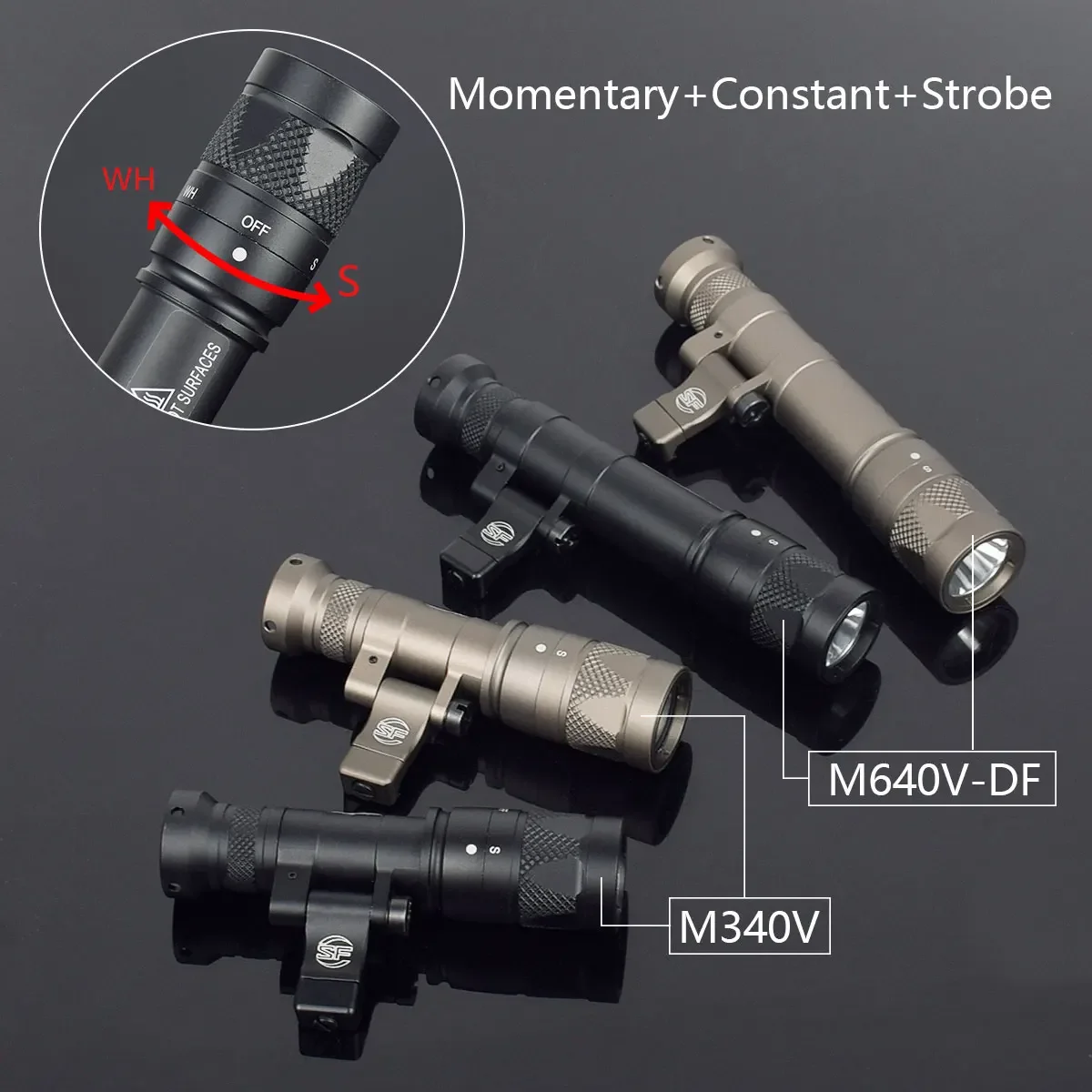 Surefire M340V M640 M640V M600 SF Tactical LED Flashlight Strobe Scout Light 20mm Picatinny Rail Mount Airsoft Hunting Lamp
Surefire M340V M640 M640V M600 SF Tactical LED Flashlight Strobe Scout Light 20mm Picatinny Rail Mount Airsoft Hunting Lamp