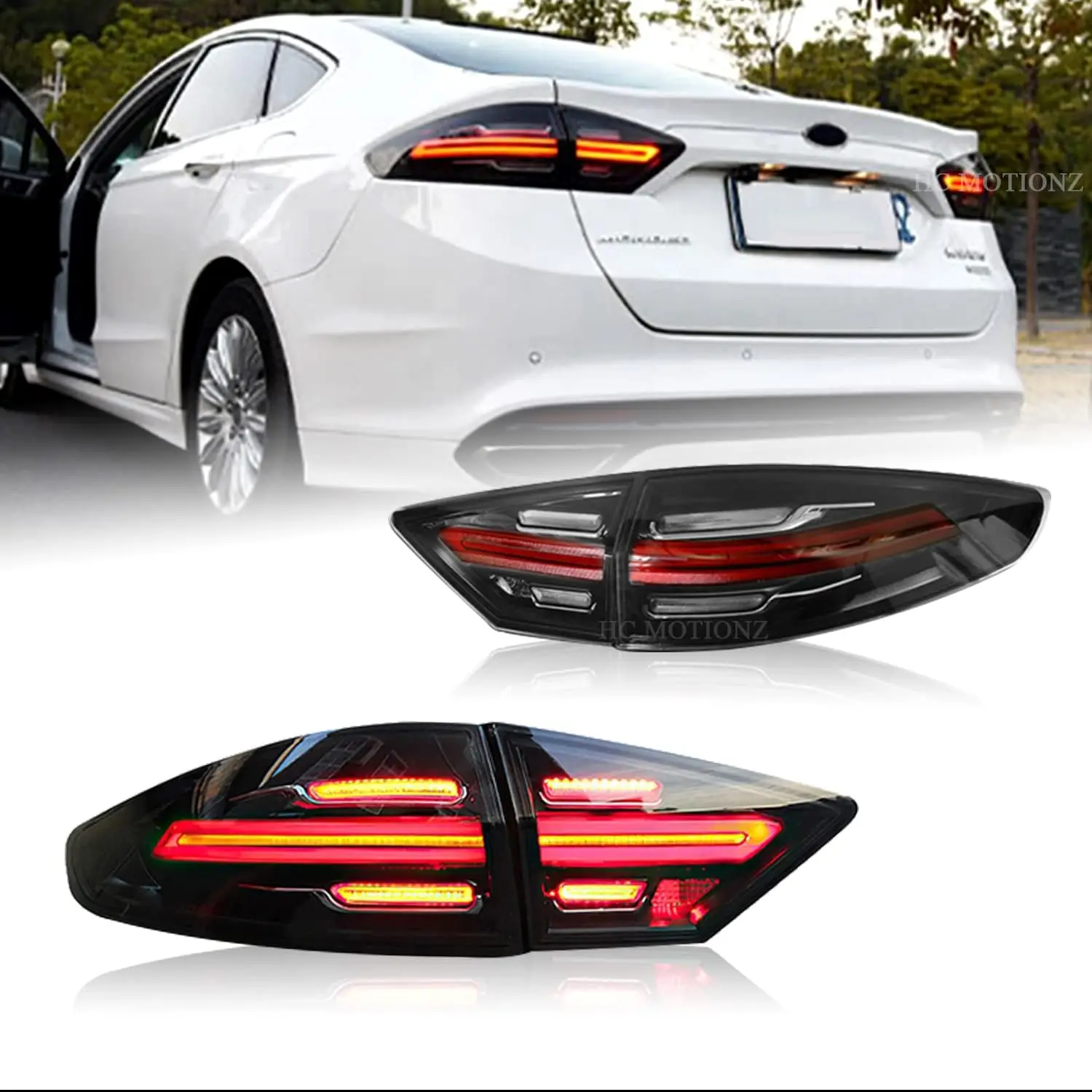 LED Tail Lights For Ford Fusion 2013-2020 with Sequential Turn Signal Dynamic Animation Rear Lamps Assembly
LED Tail Lights For Ford Fusion 2013-2020 with Sequential Turn Signal Dynamic Animation Rear Lamps Assembly