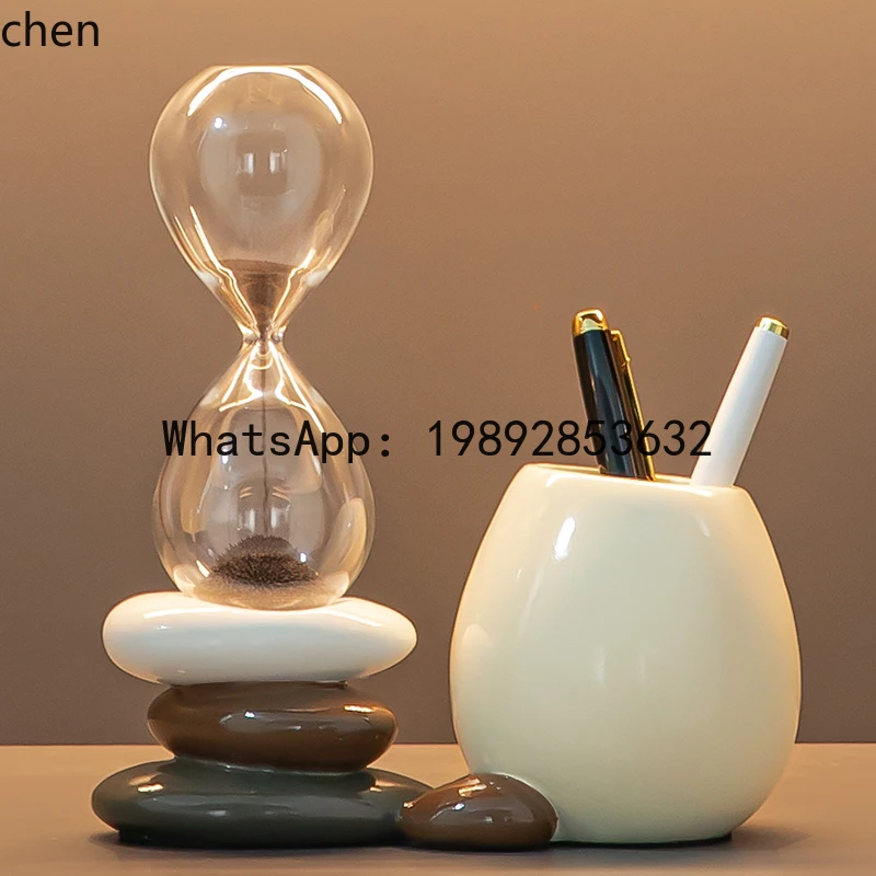 Fortune Pen Holder Ornament Light Luxury High-end Premium Feel Office Boss Desk Desktop Decoration Hourglass
Fortune Pen Holder Ornament Light Luxury High-end Premium Feel Office Boss Desk Desktop Decoration Hourglass