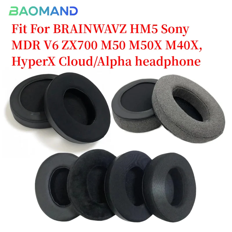 Replacement Ear Pads for BRAINWAVZ HM5 Sony MDR V6 ZX700 M50 M50X M40X, HyperX Cloud/Alpha Headphone Sponge Soft Earpads
Replacement Ear Pads for BRAINWAVZ HM5 Sony MDR V6 ZX700 M50 M50X M40X, HyperX Cloud/Alpha Headphone Sponge Soft Earpads