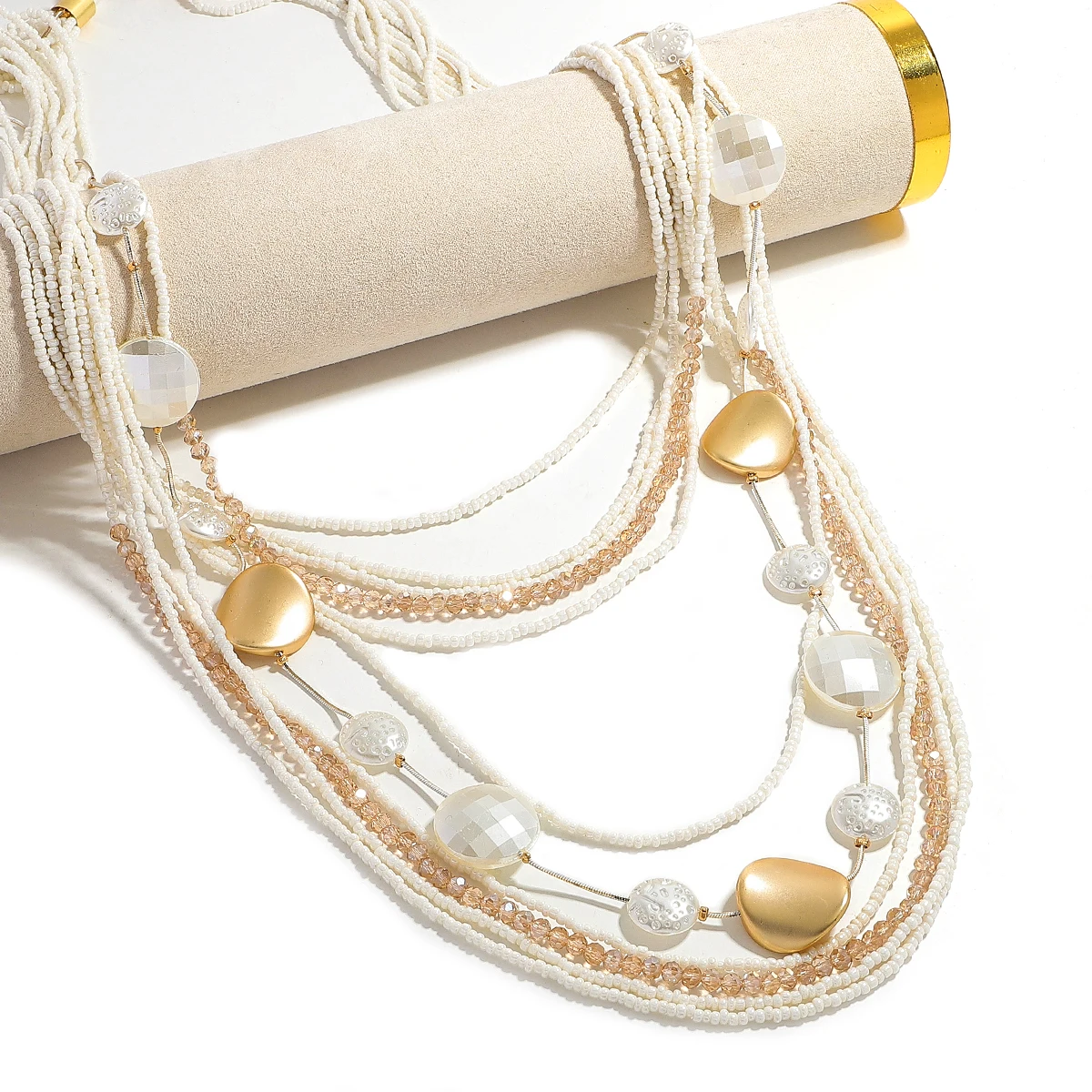 girlgo Baroque Pearl Necklace Party Jewelry Set Exaggerated Multi-layer Faux Pearl Jewelry Set Women Adjustable Length Necklace
girlgo Baroque Pearl Necklace Party Jewelry Set Exaggerated Multi-layer Faux Pearl Jewelry Set Women Adjustable Length Necklace