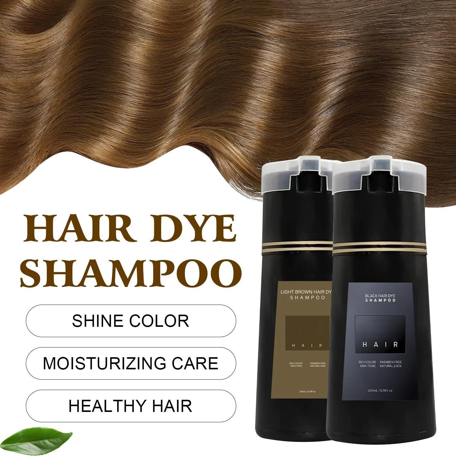 200ml Coloring Shampoo Natural Color for Women Men, Instant Covering White Grey Hair, Nourish, Non-irritating Hair Care
200ml Coloring Shampoo Natural Color for Women Men, Instant Covering White Grey Hair, Nourish, Non-irritating Hair Care