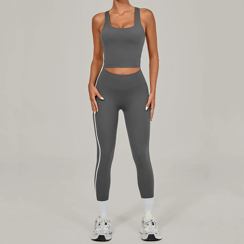 2PCS Yoga Set Women Tracksuits Sports Workout Suits Gym Clothes Sportswear Female Solid High Waist Leggings Crop Top Yoga Suit
2PCS Yoga Set Women Tracksuits Sports Workout Suits Gym Clothes Sportswear Female Solid High Waist Leggings Crop Top Yoga Suit