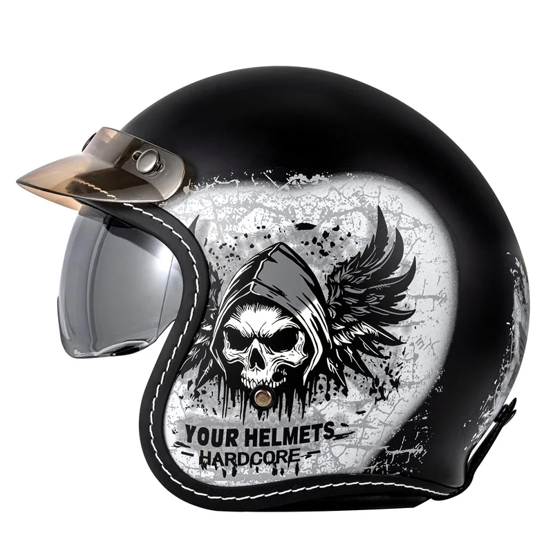 Three-Quarter Motorcycle Helmet, American-Style Cruiser Helmet, Unisex All-Season Electric Vehicle Half Helmet
Three-Quarter Motorcycle Helmet, American-Style Cruiser Helmet, Unisex All-Season Electric Vehicle Half Helmet