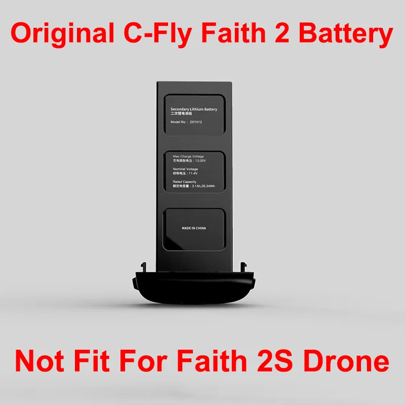 Original 11.4V 3100mAh Li-Poly Battery For CFly Faith 2 3-Axis Gimbal Professional 4K HD Camera GPS 5KM FPV RC Drone Spare Parts
Original 11.4V 3100mAh Li-Poly Battery For CFly Faith 2 3-Axis Gimbal Professional 4K HD Camera GPS 5KM FPV RC Drone Spare Parts