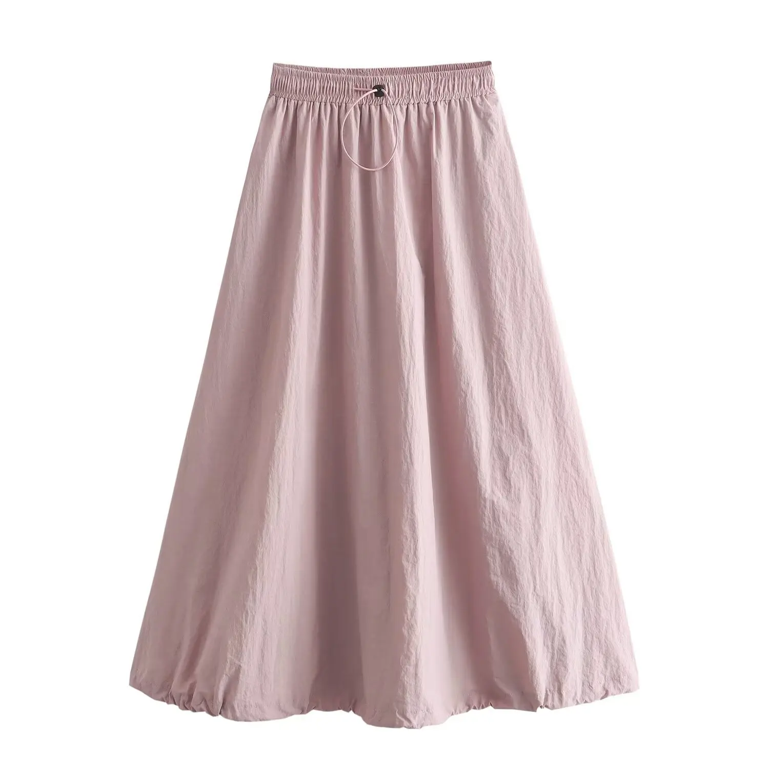 Drawstring bud elastic waist skirt summer thin drawstring A-line long skirt clothes women's skirt
Drawstring bud elastic waist skirt summer thin drawstring A-line long skirt clothes women's skirt
